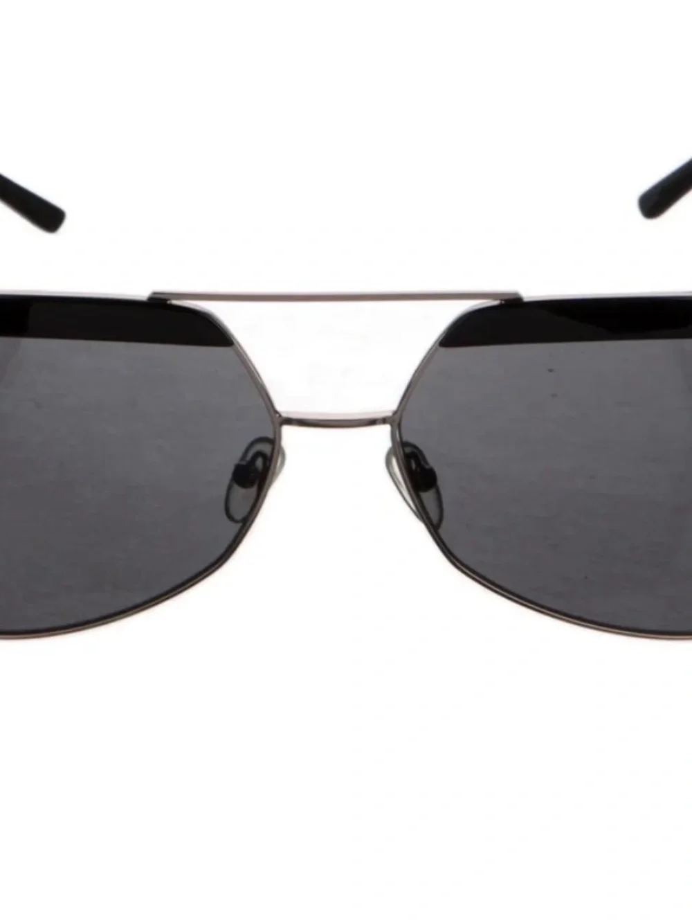 Men's Aviator Sunglasses in Black and Gold